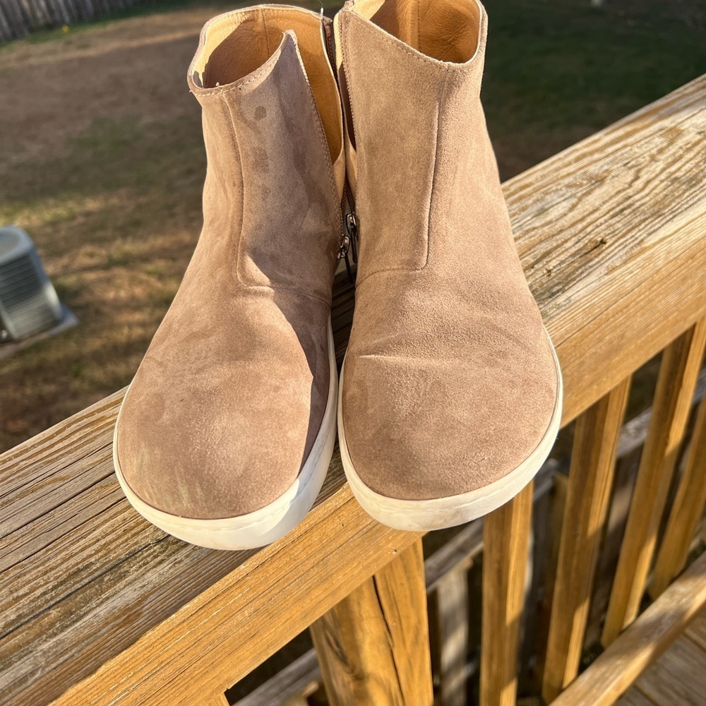 Birkenstock Tan Suede Ankle Booties - Picture 3 of 8